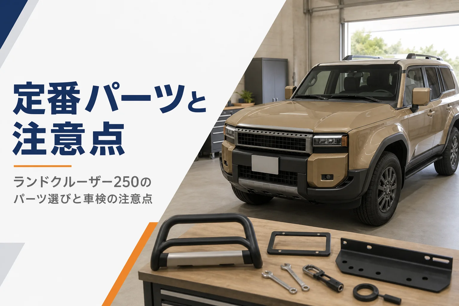 ランドクルーザー250のカスタムパーツの定番と注意点を解説する記事のアイキャッチ