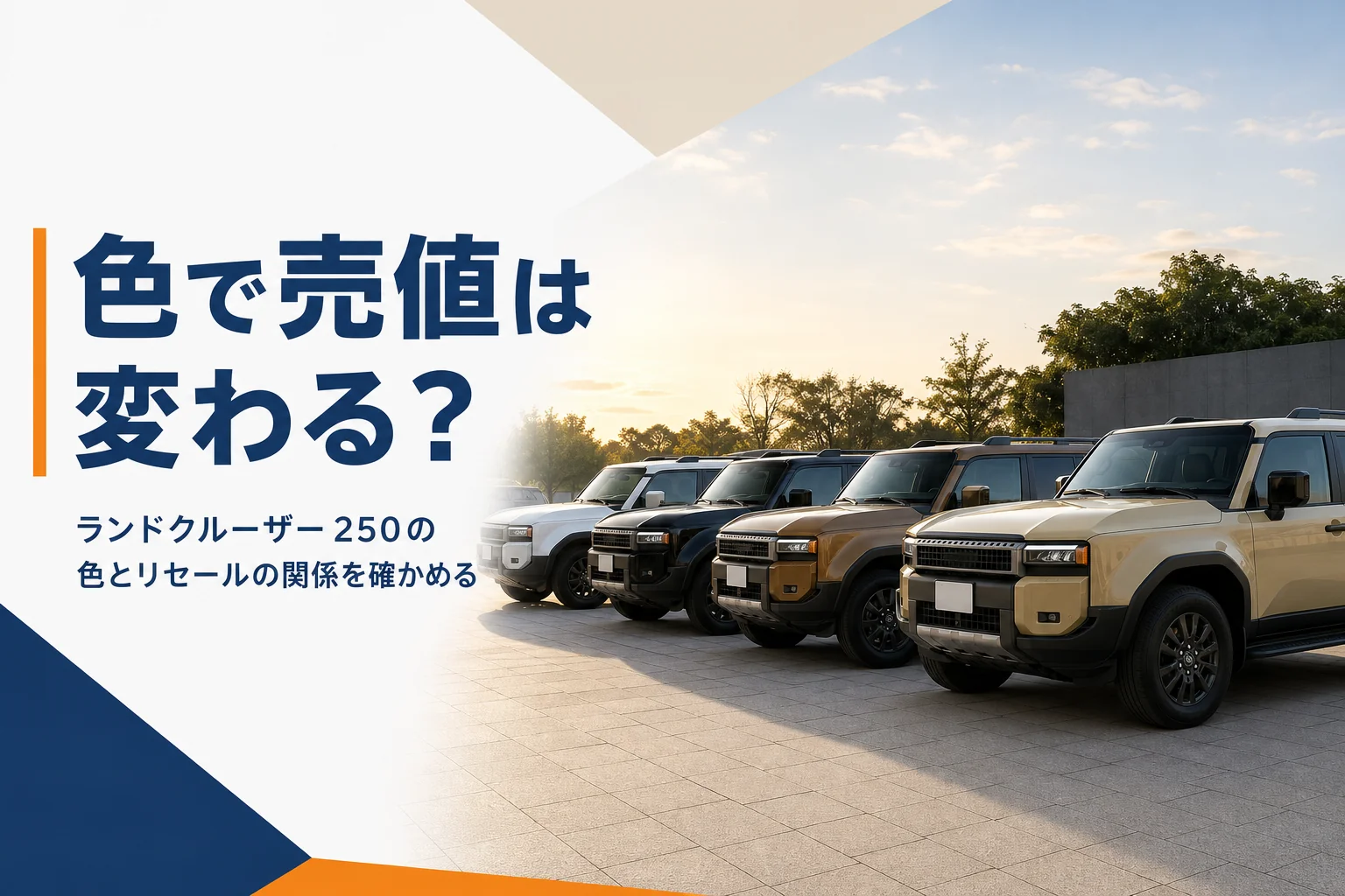 ランドクルーザー250のボディカラーとリセールの関係を解説する記事のアイキャッチ