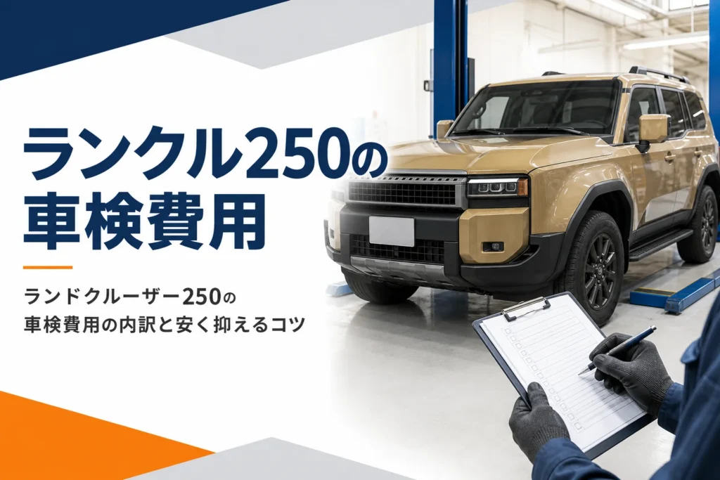 ランドクルーザー250の車検費用を解説する記事のアイキャッチ