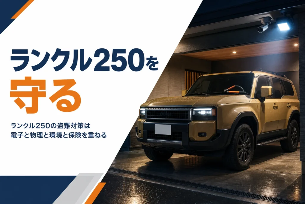 ランクル250の盗難対策を解説する記事のアイキャッチ